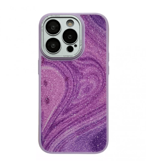 Накладка Glitter Marble Case для Iphone 13 Pro Max (Lilac)-0