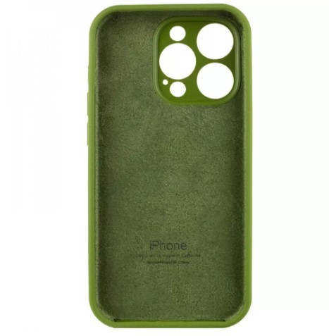 Silicone Case Full Camera Protective (AA) для iPhone 14 Plus / 15 Plus (Virid)-1