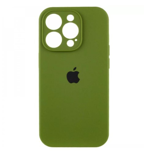 Silicone Case Full Camera Protective (AA) для iPhone 14 Plus / 15 Plus (Virid)-0