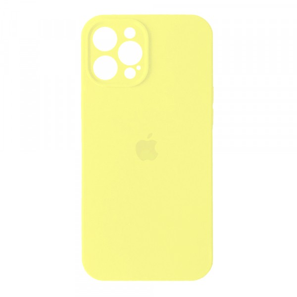 Silicone Case Full Camera Protective (AA) для iPhone 12 Pro Max  (Mellow Yellow)-0