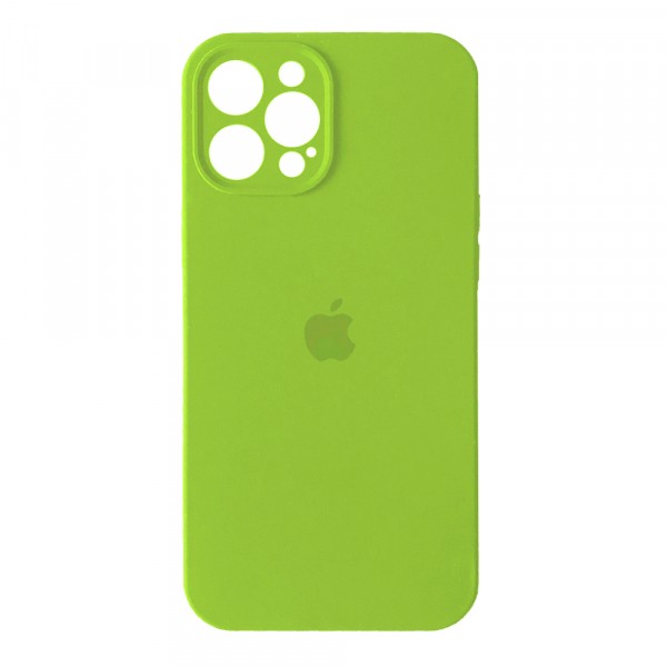 Silicone Case Full Camera Protective (AA) для iPhone 12 Pro Max  (Party Green)-0