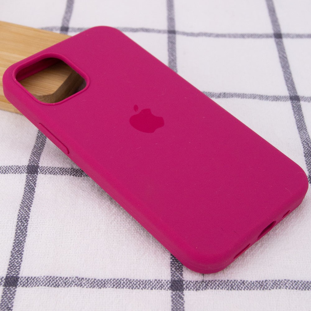 Silicone Case Full Protective (AA) для iPhone 12 Pro Max (6.7") (Pomegranate)-1