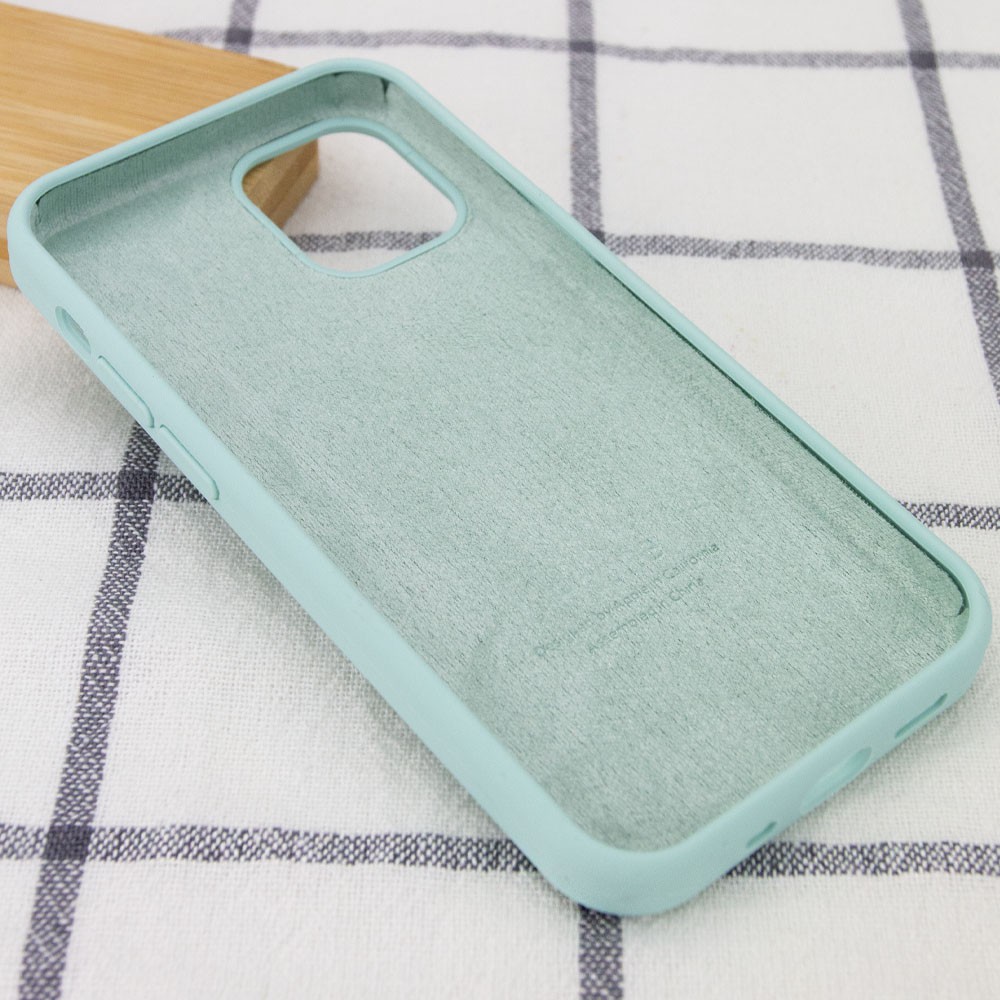Silicone Case Full Protective (AA) для iPhone 12 Pro Max (6.7") (Beryl)-2
