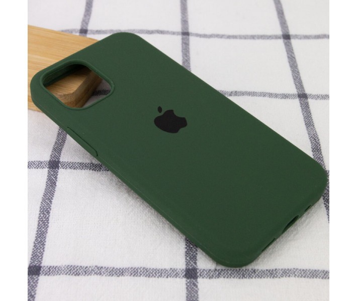 Silicone Case Full Protective (AA) для iPhone 12 Pro Max (6.7") (Army green)-1