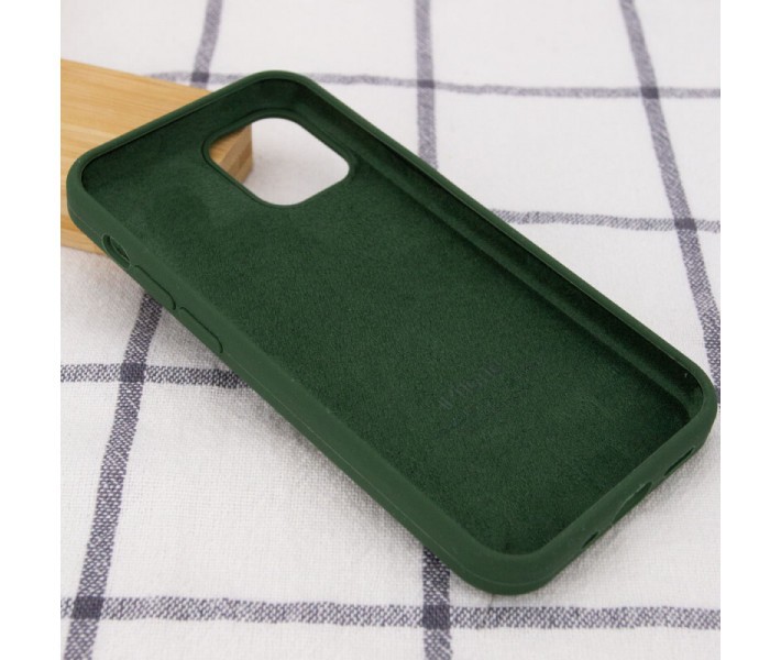 Silicone Case Full Protective (AA) для iPhone 12 Pro Max (6.7") (Army green)-2