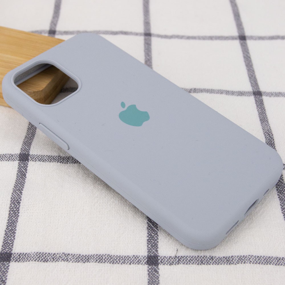Silicone Case Full Protective (AA) для iPhone 12 Pro Max (6.7") (Mist Blue)-1