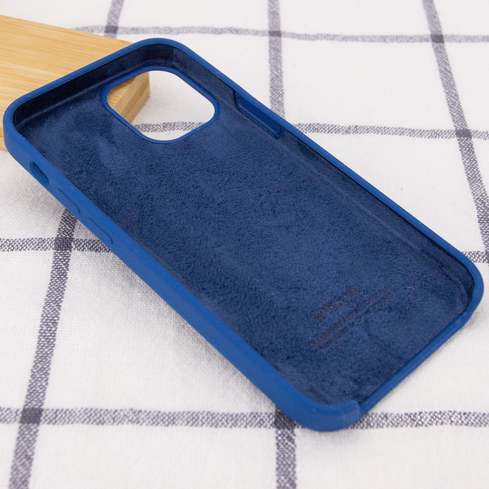 Silicone Case (AA) для iPhone 12 Pro Max (6.7") (Navy blue)-2
