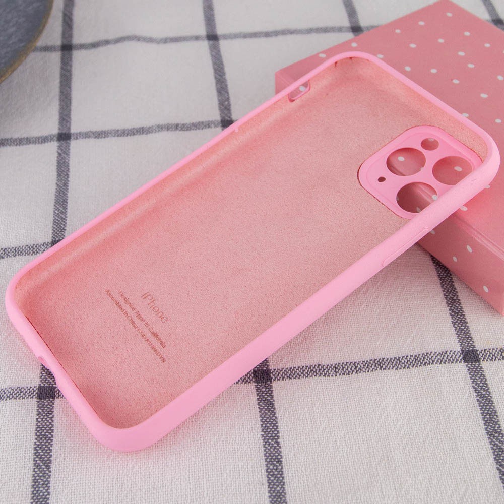 Silicone Case Full Camera Protective (AA) для iPhone 12 Pro (6.1")  (Light Pink)-1