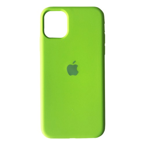 Silicone Case Full Protective (AA) для iPhone 13 (Lime green)-0