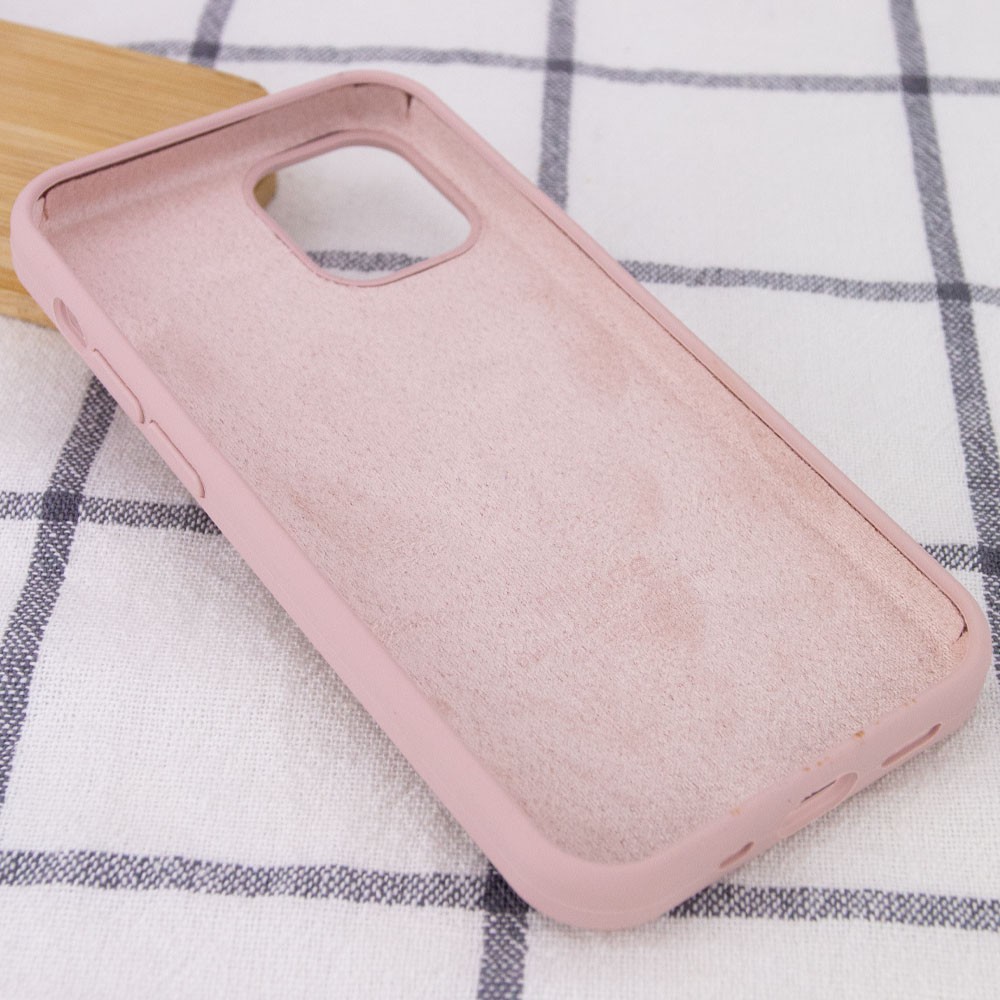 Silicone Case Full Protective (AA) для iPhone 12 / 12 Pro (Pink sand)-2