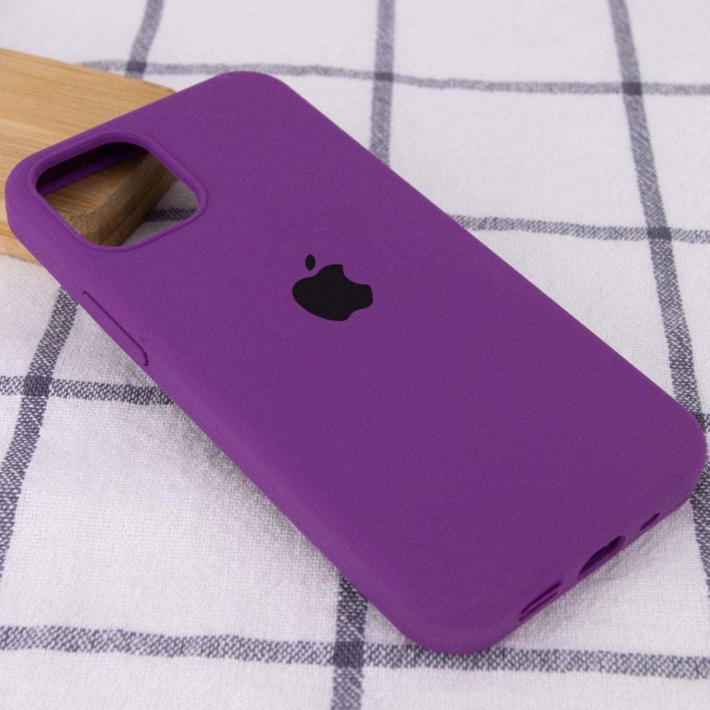 Silicone Case Full Protective (AA) для iPhone 13 Mini   (Grape)-1