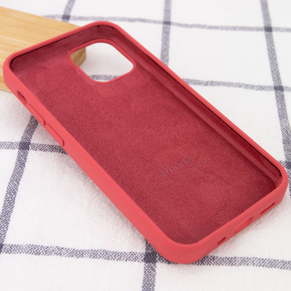 Silicone Case Full Protective (AA) для iPhone 12 / 12 Pro (Camelia)-2