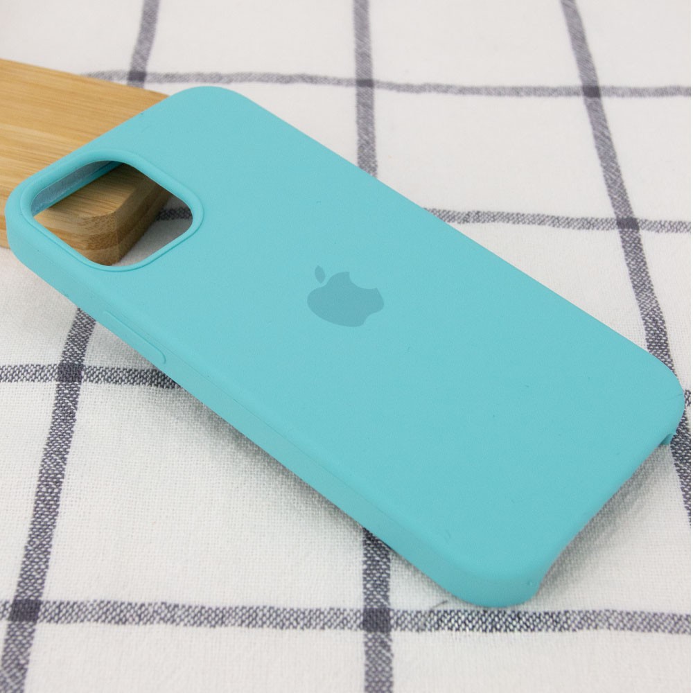Silicone Case (AA) для iPhone 12 Pro Max (6.7") (Marine green)-1