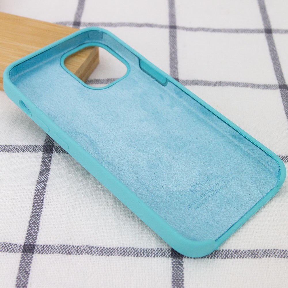 Silicone Case (AA) для iPhone 12 Pro Max (6.7") (Marine green)-2