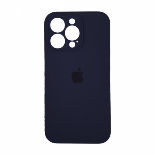 Silicone Case Square Full Camera Protective (AA) для iPhone 12 Pro Max (Midnight Blue)-0