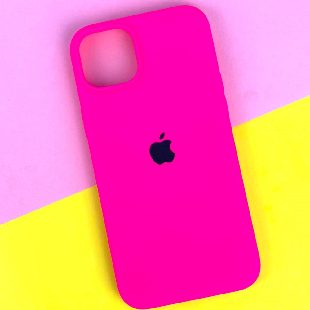 Silicone Case Full Protective (AA) для iPhone 12 Pro Max (6.7") (Barbie pink)-0