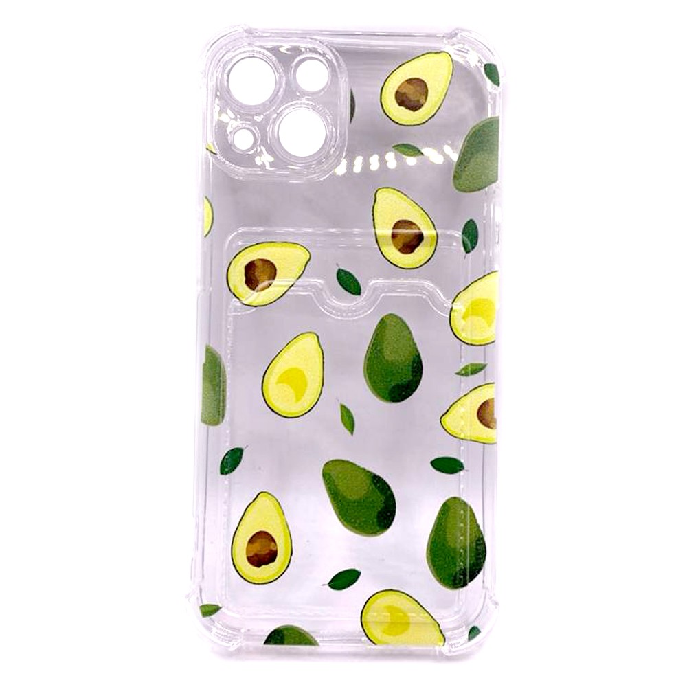Накладка Space Card Pocket Image для Iphone 13 авокадо-0