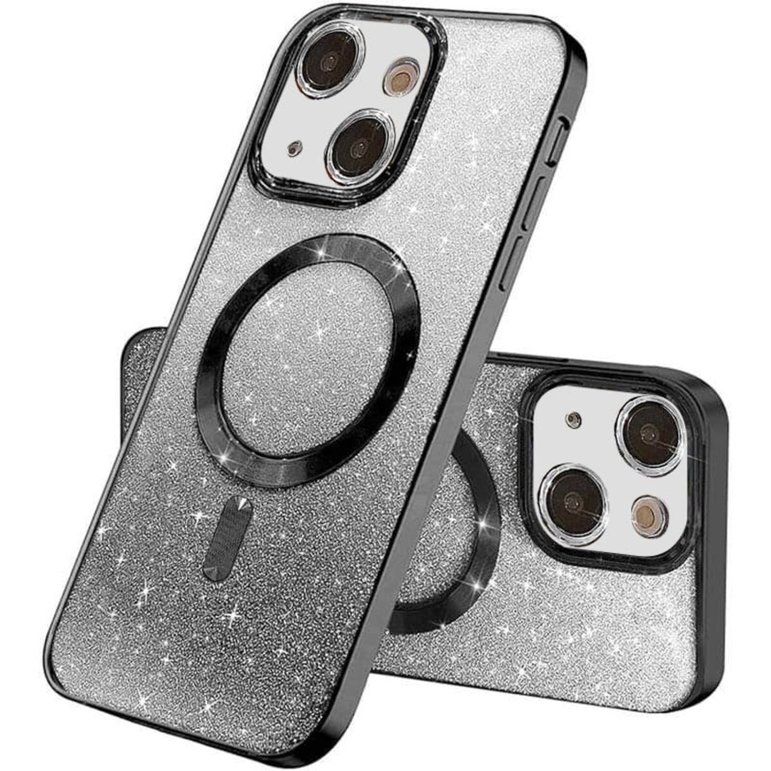 Чохол Shiny Magnetic для iPhone 13 чорний-0