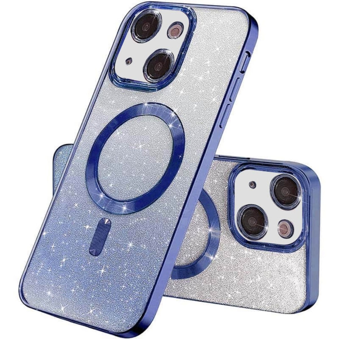 Чохол Shiny Magnetic для iPhone 15 синій-0