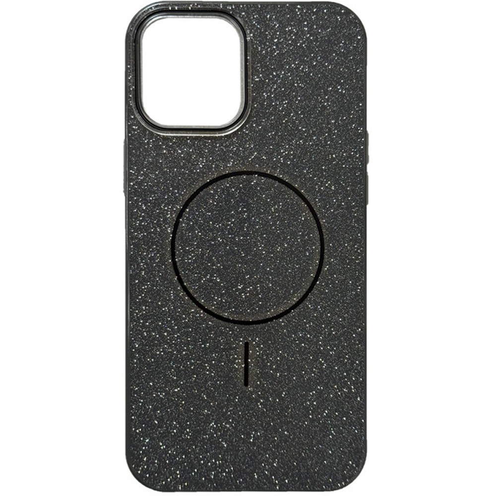 Чохол Color Glitter Magnetic для IPhone 15 (Чорний)-0