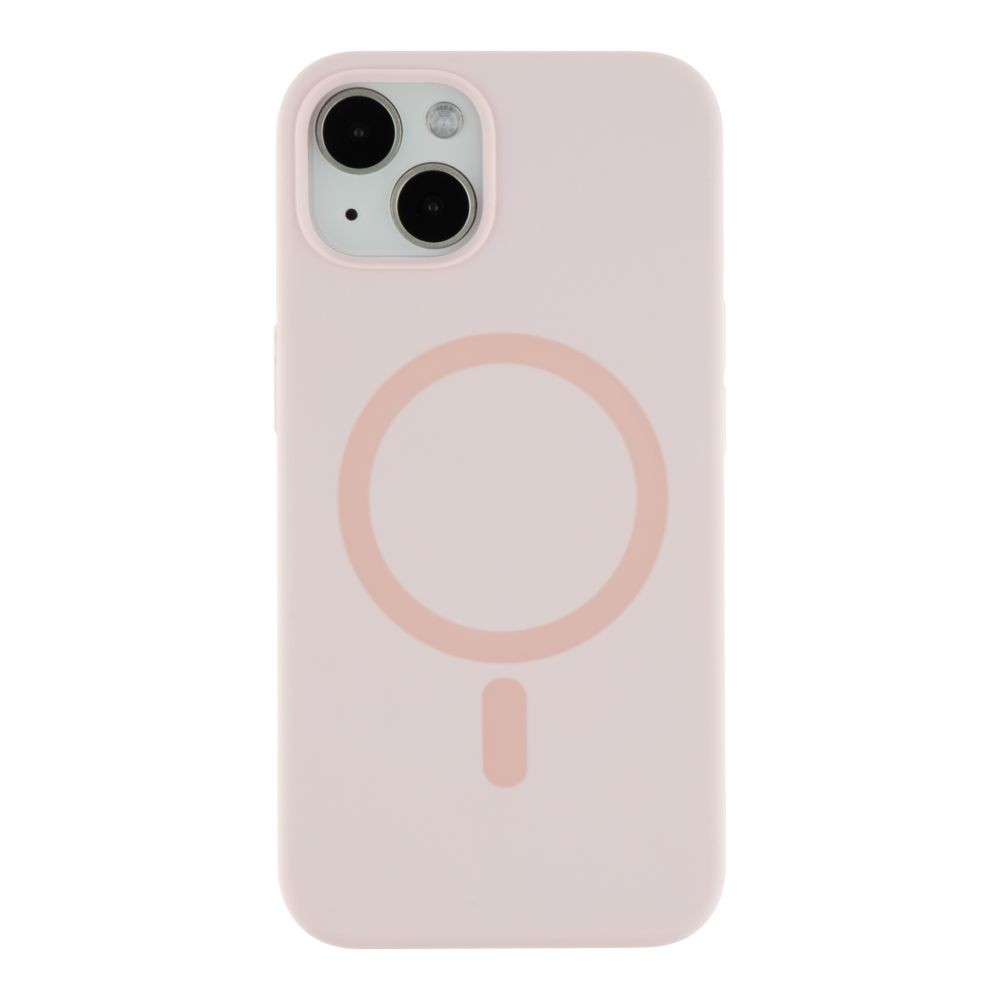 Silicone Case Full Protective (AA) with MagSafe для iPhone 13 (Pink sand)-0
