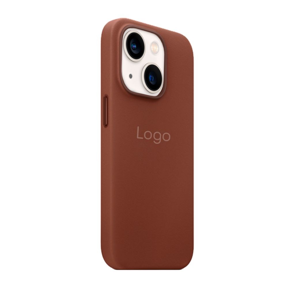 Чохол Leather Case with MagSafe для iPhone 13 (Brown)-1