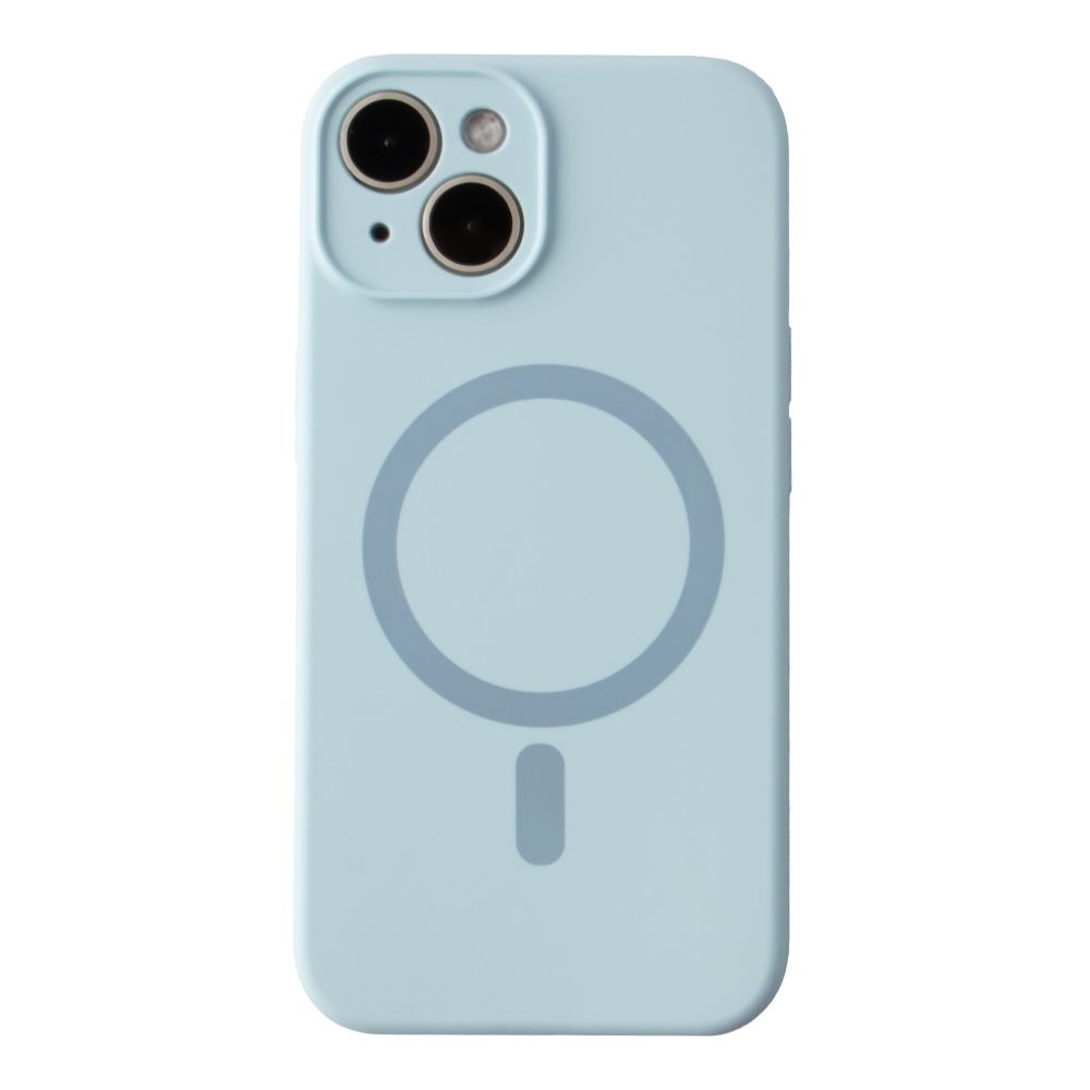 Silicone Case Full Camera Protective (AA) with MagSafe для iPhone 13 (Lilac cream)-0