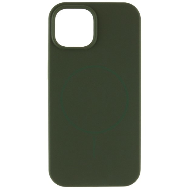 Silicone Case Full Protective (AA) with MagSafe для iPhone 14 / 13 (Cyprus Green)-0