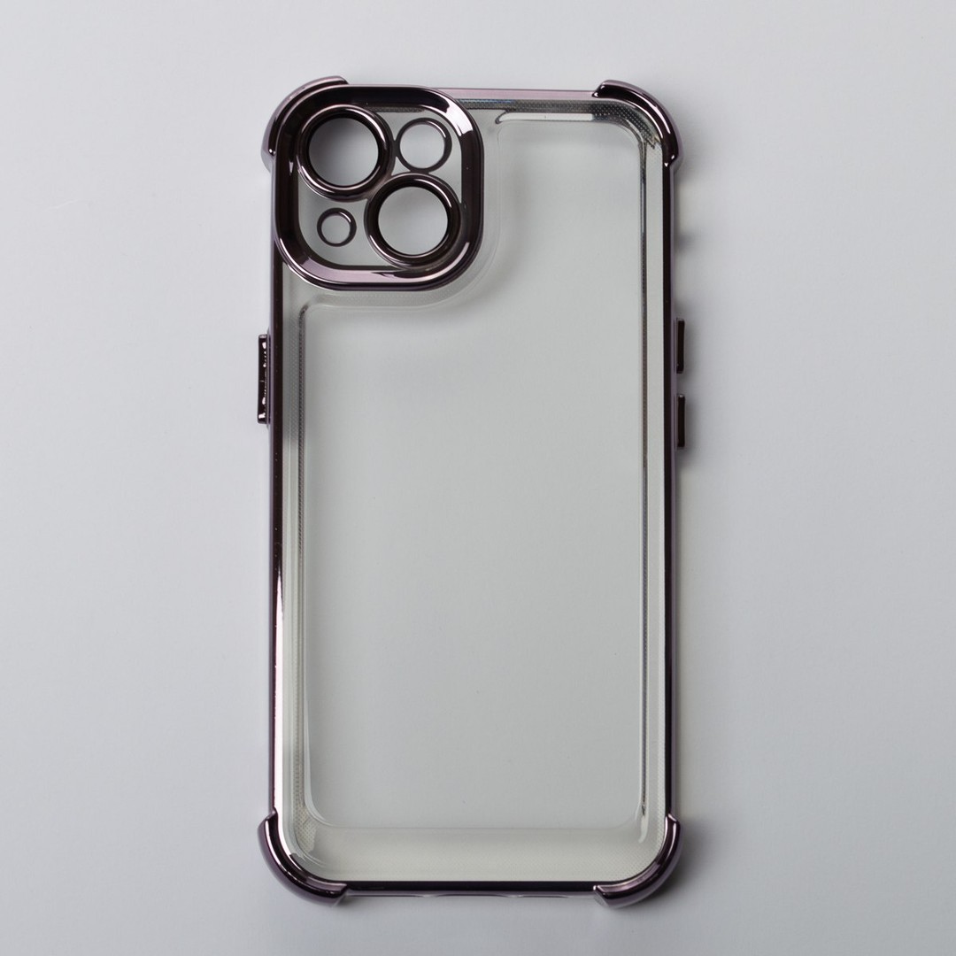 Накладка WXD Electroplated Side Colors для Iphone 13 (Чорна)-0