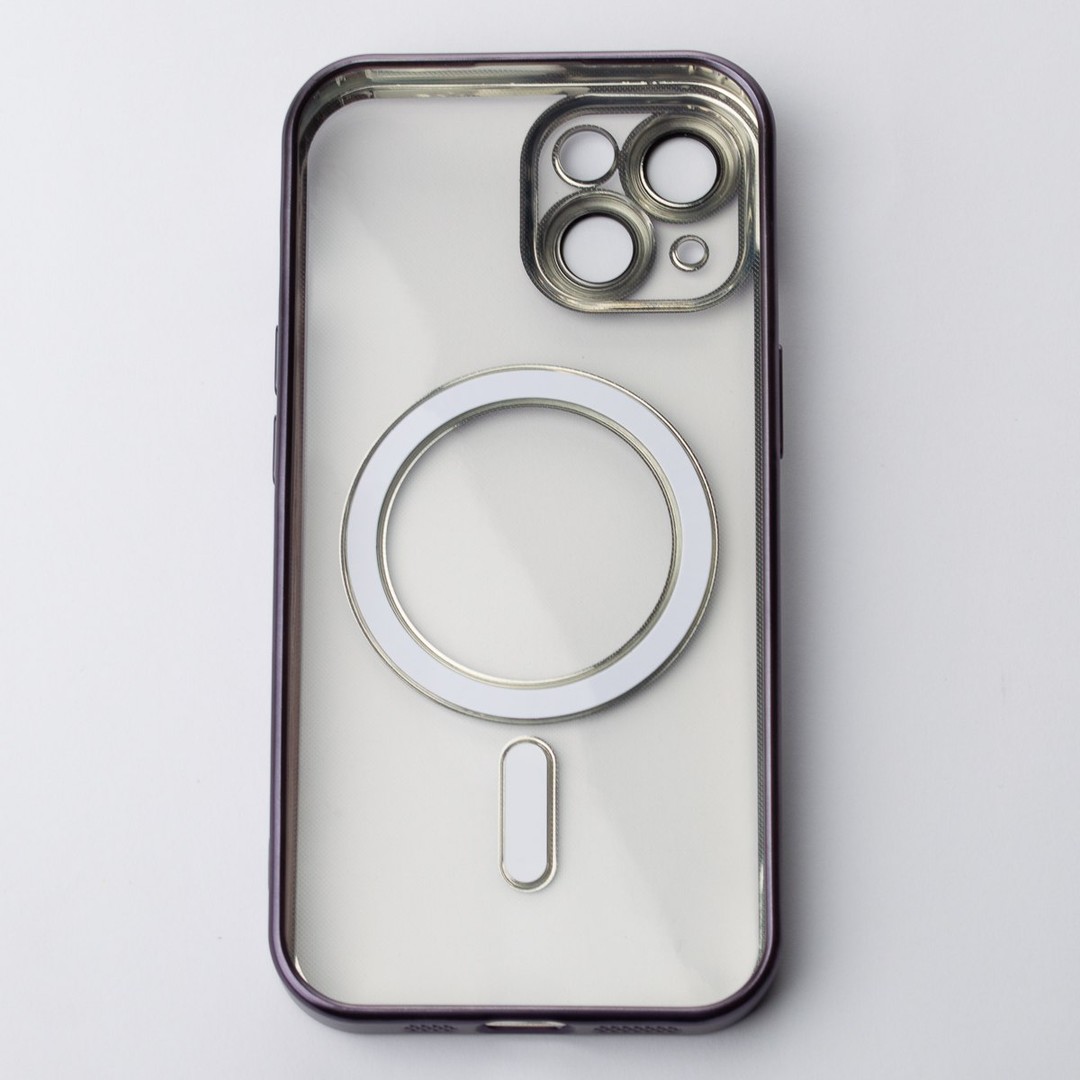 Накладка Metal Matte Case MagSafe для iPhone 13 (Dark violet)-1