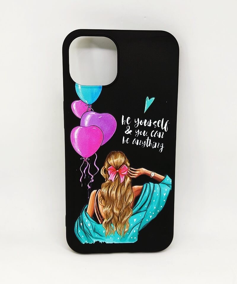 Накладка Max Capa для iPhone 13 Be yourself (black)-0
