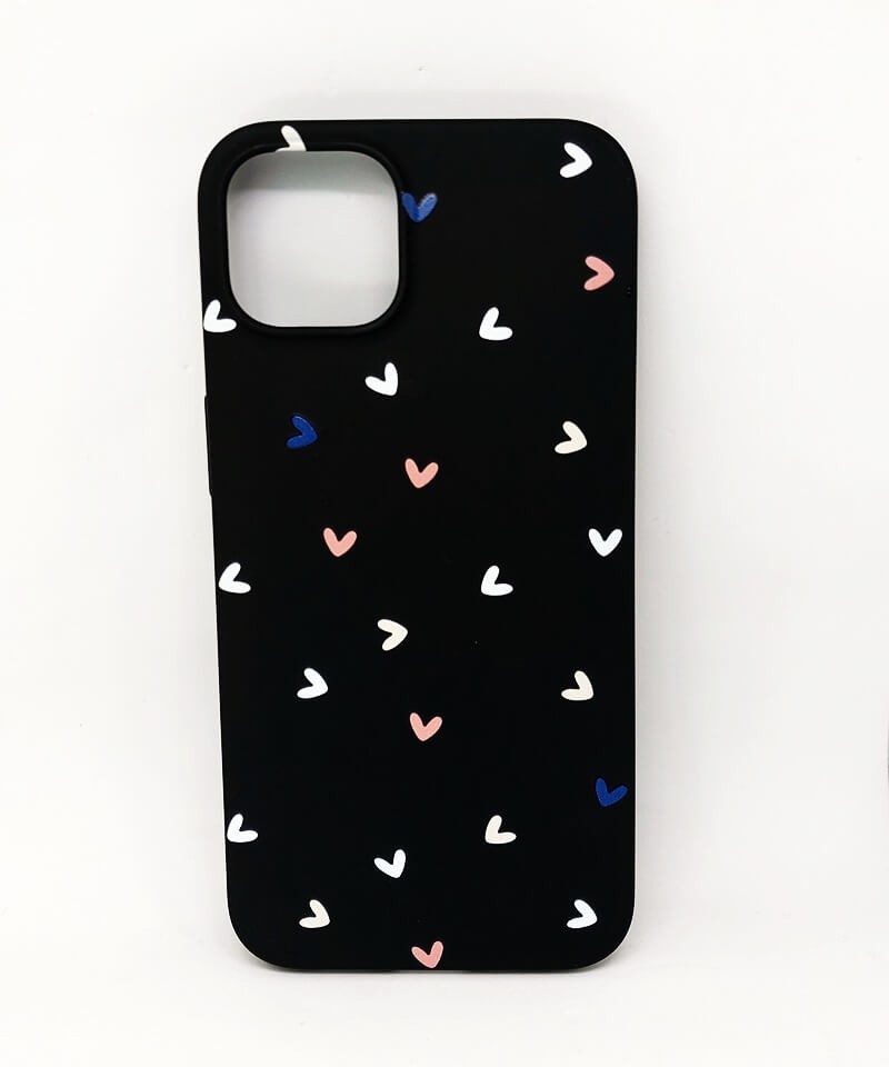 Накладка Heart для iPhone 13 (чорна)-0