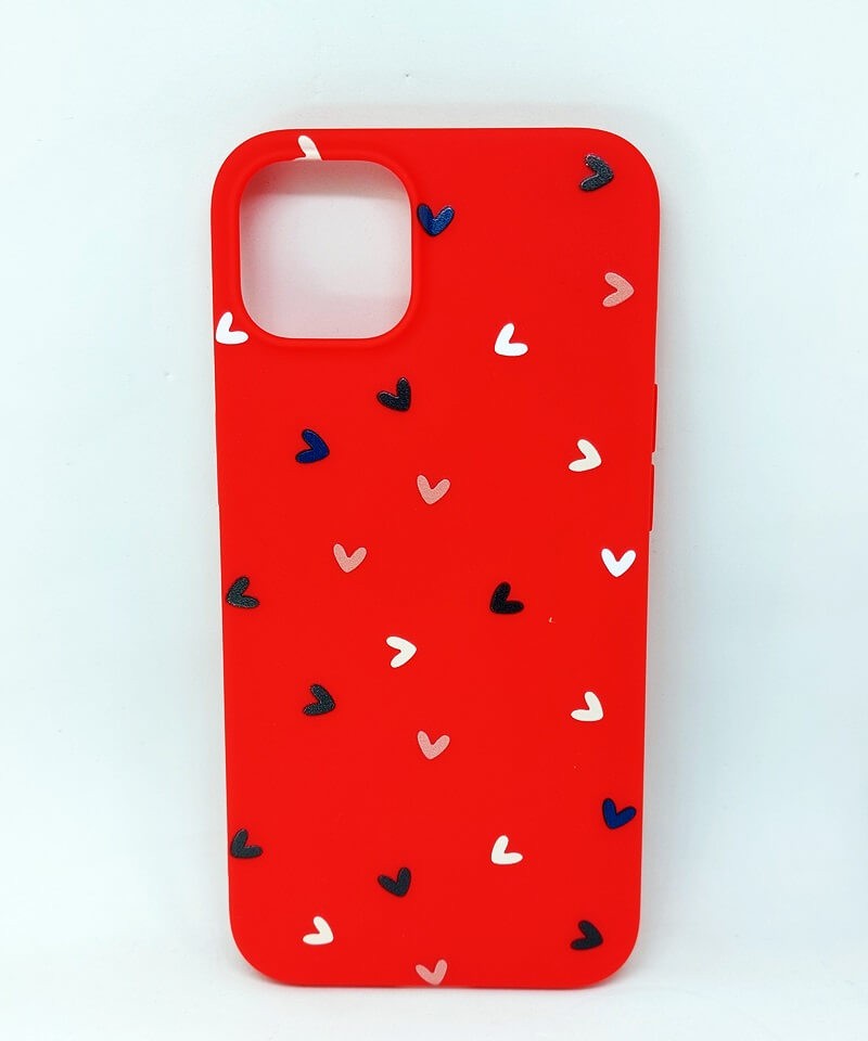 Накладка Heart для iPhone 13 (червона)-0