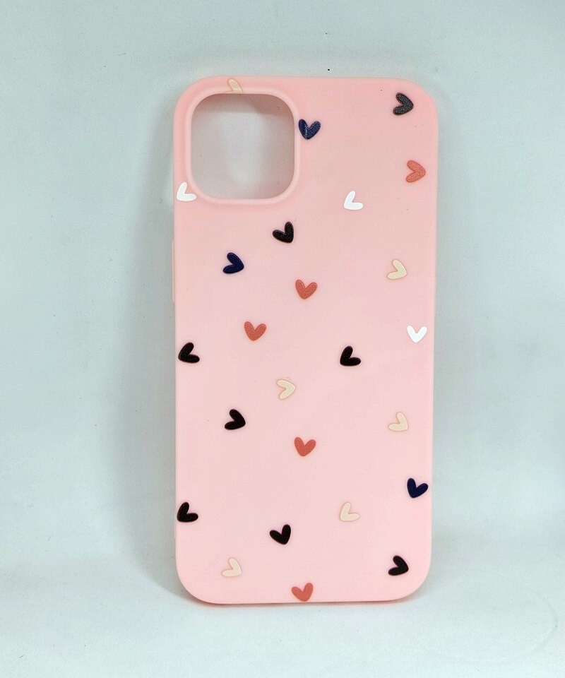 Накладка Heart для iPhone 13 (рожева)-0