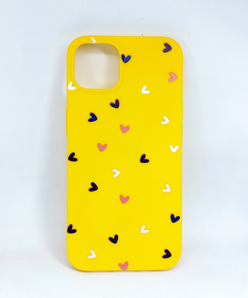 Накладка Heart для iPhone 13 (жовта)-0
