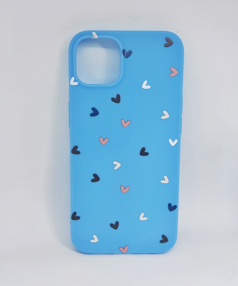 Накладка Heart для iPhone 13 (блакитна)-0