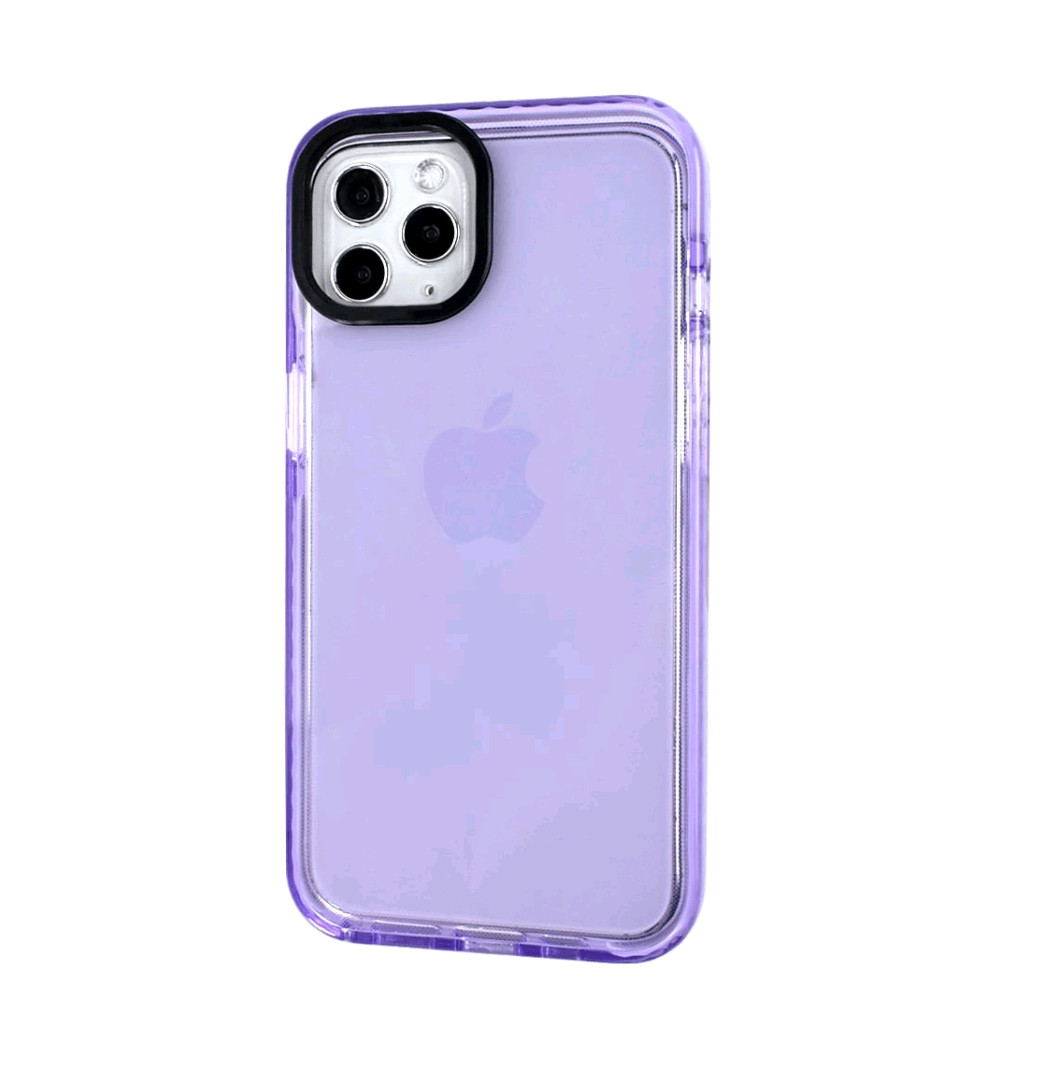 Накладка Color Clear TPU для iPhone 13 (Purple)-0