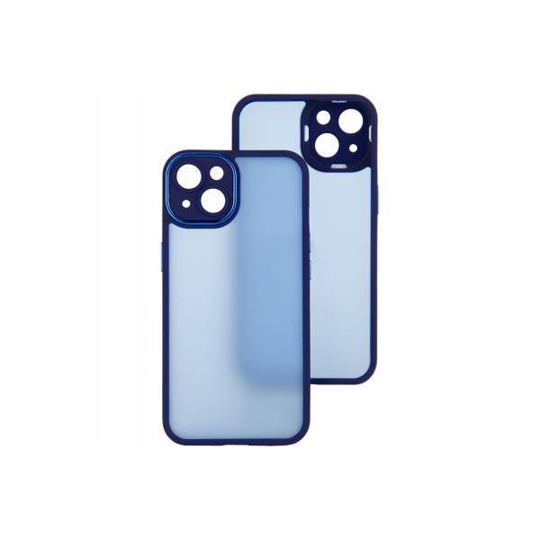 Накладка Luxury Metal Lens для Iphone 13 (6.1) (Синій)-0