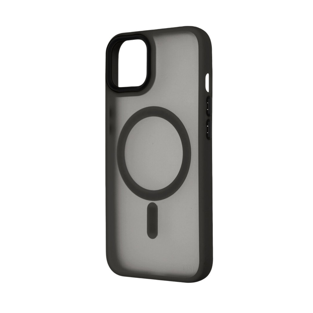 Накладка Magsafe MATTE ACRYLIC для iPhone 13/14 чорна-0