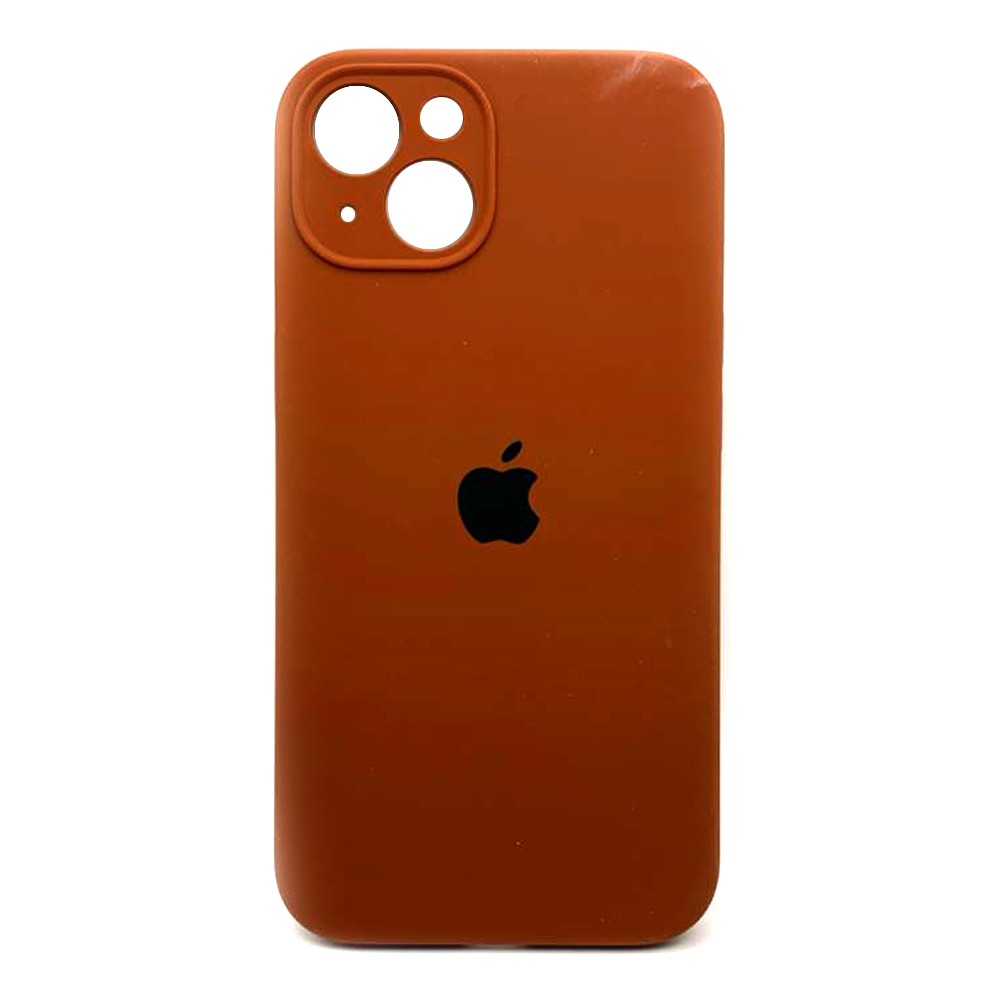 Silicone Case Full Camera Protective (AA) для iPhone 13 (Brown)-0