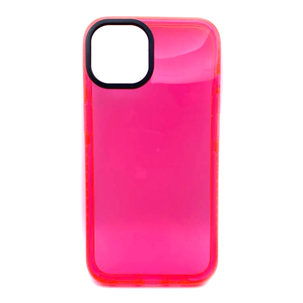 Накладка Color Clear TPU для iPhone 13 (Hot Pink)-0