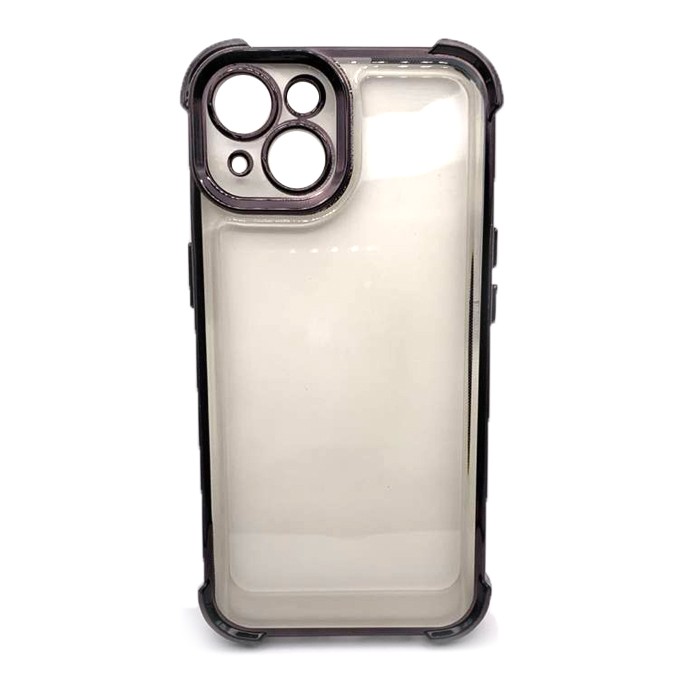 Накладка WXD Electroplated Side Colors для Iphone 14  (Чорна)-0