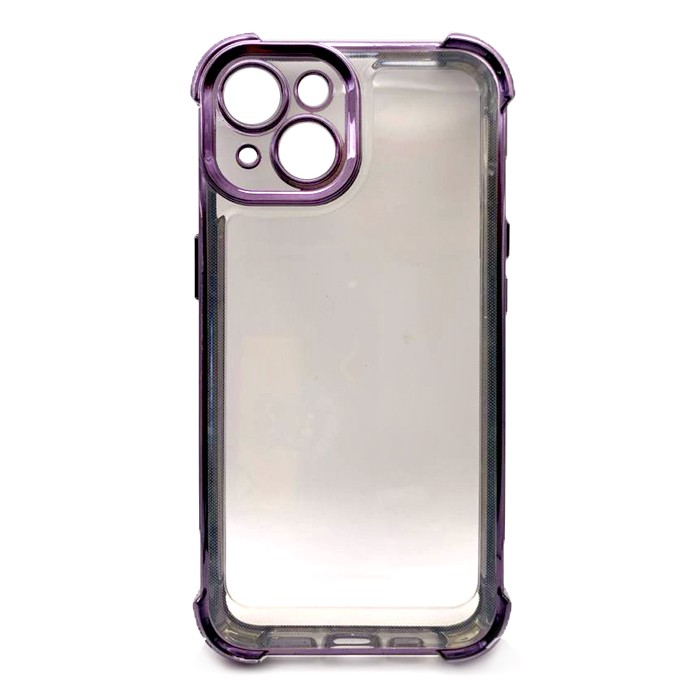 Накладка WXD Electroplated Side Colors для Iphone 13 (Фіолетова)-0