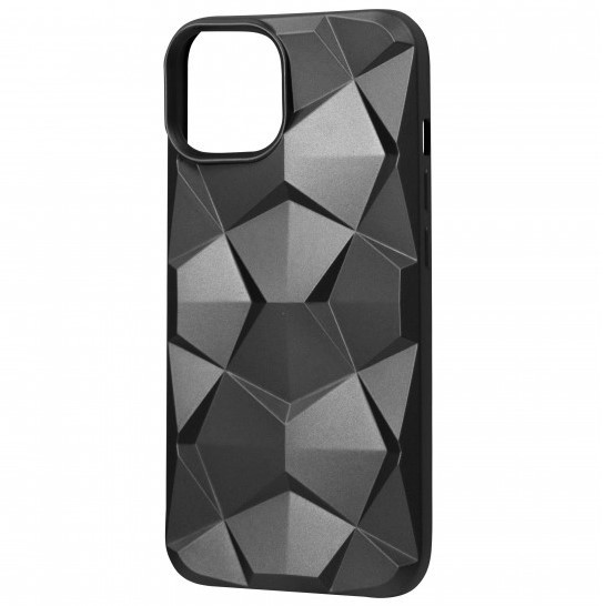 Накладка Rhombus 3D для iPhone 13/14 (Black)-0