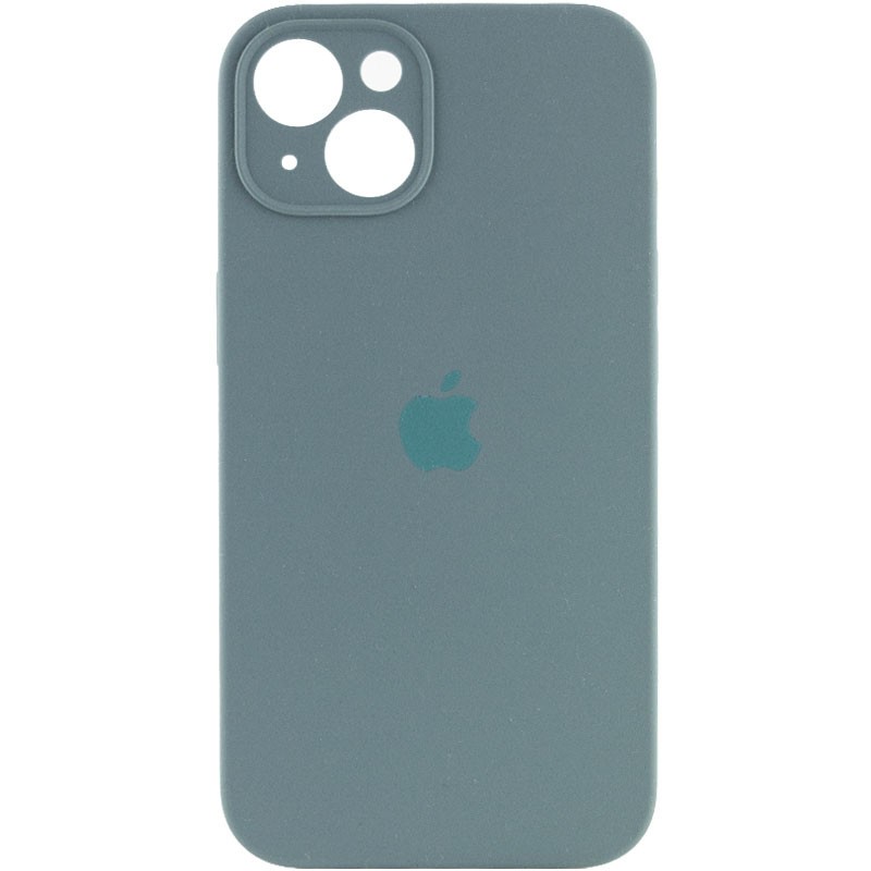 Silicone Case Full Camera Protective (AA) для iPhone 13 (Pine green)-0
