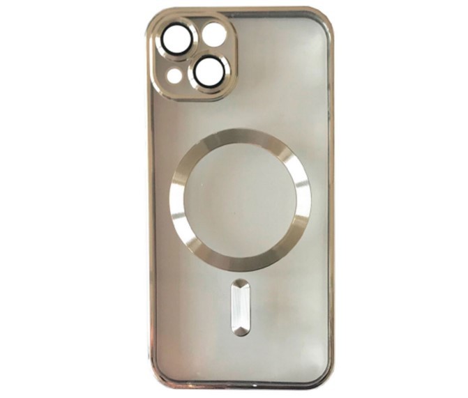 Накладка SHINING Camera MagSafe для  iPhone 14 Plus / 15 Plus Silver-0