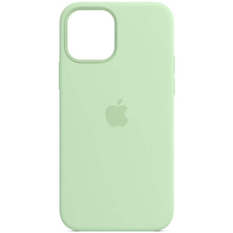 Silicone Case Full Protective (AA) для iPhone 13 mini (Pistachio)-0