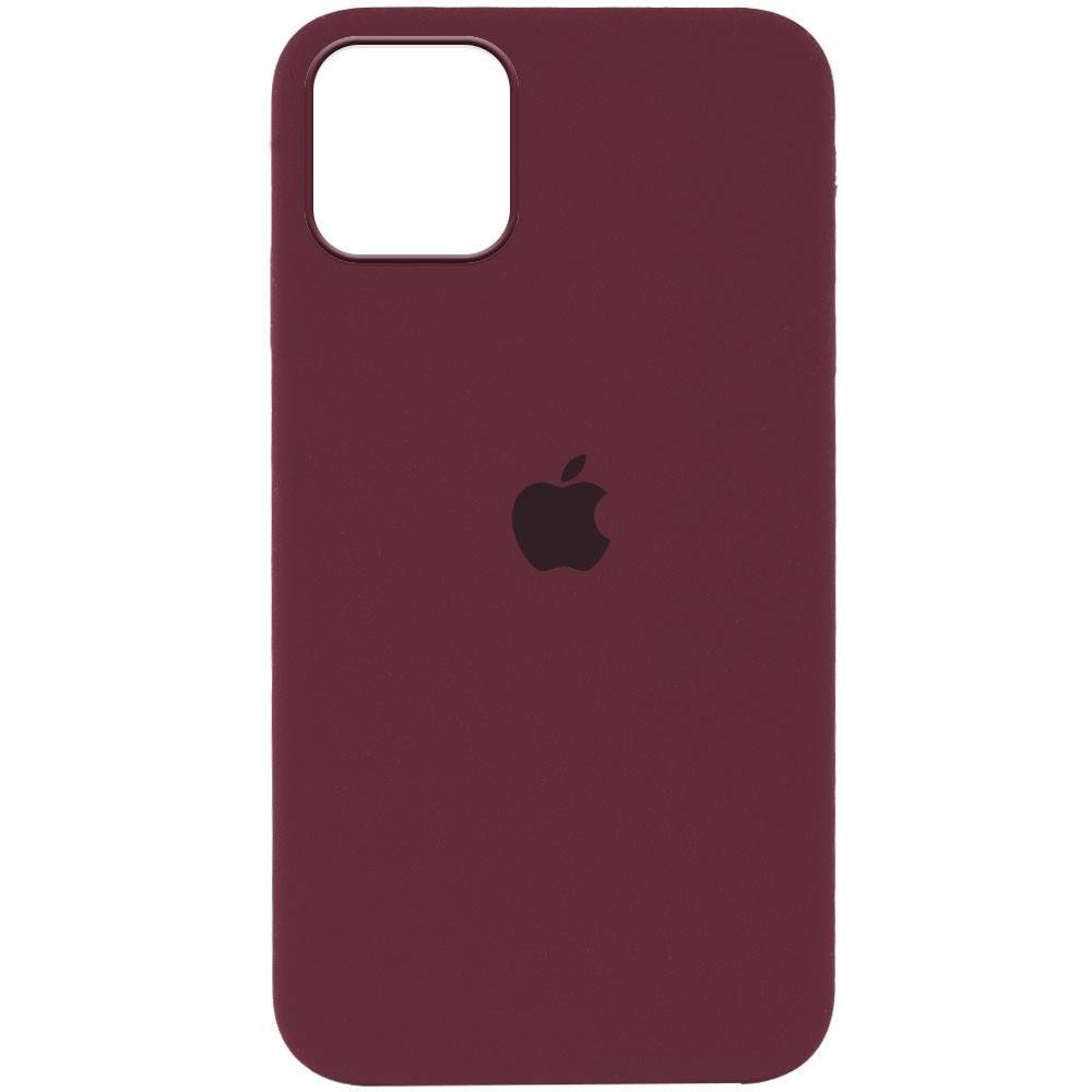 Silicone Case Full Protective (AA) для iPhone 13 mini (Plum)-0