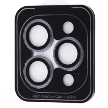 Захисне скло Metal Classic на камеру (в упак.) для  iPhone 14 Pro / 14 Pro Max (6.7") (Grey)-0