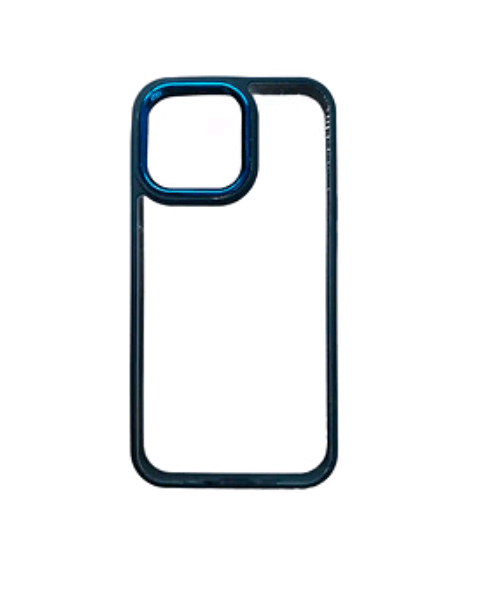 Накладка New Skin Clear Case для iPhone 13 Pro Max (Blue)-0